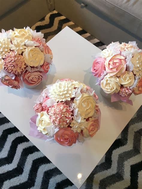 3 More Cupcake Bouquets  Wedding Cupcakes Cupcake Bouquet Centerpiece Floral Cupcakes