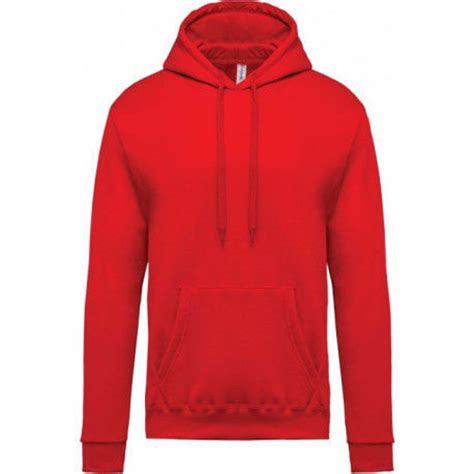 Sweat à Capuche Homme Rouge