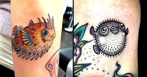 puffer fish tattoo designs - vanloonanimalhospital