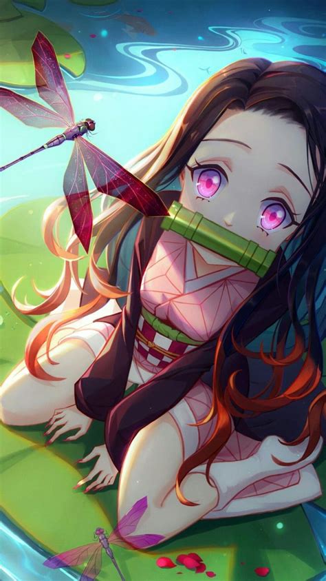 Fonds D Cran De T L Phone Nezuko Kamado Aniyuki Anime Portal