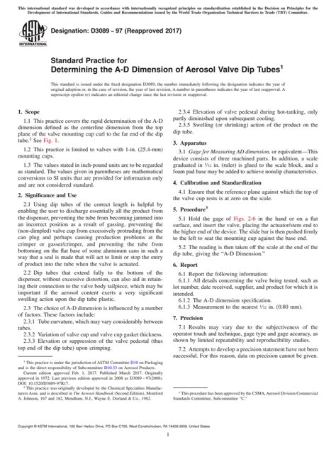 Astm D Standard Practice For Determining The A D