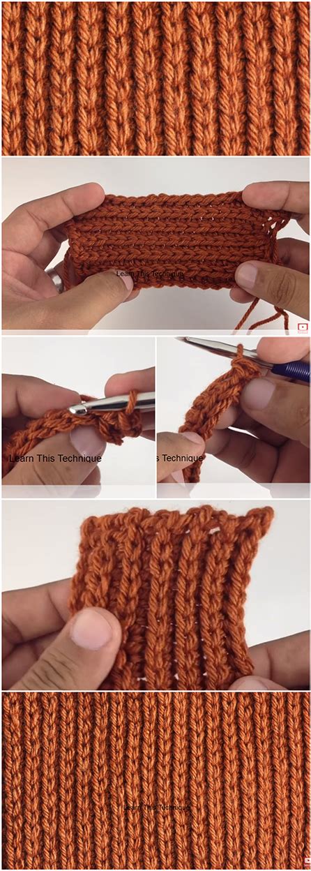 Crochet Ribbing Stitch Easy Tutorial Free Pattern Crochetaholic