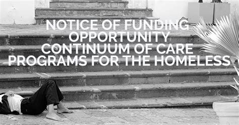 Notice Of Funding Opportunity Continuum Of Care Programs For The