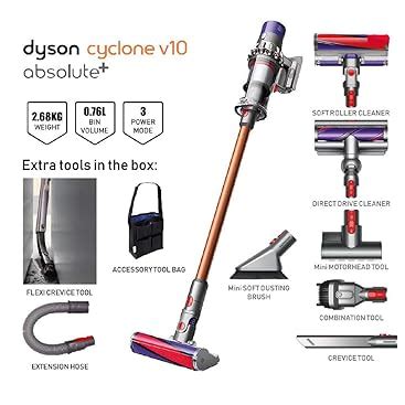 Amazon De Dyson Cyclone V10 Absolute Beutel Und Kabelloser Softwalze