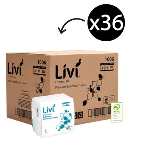 Livi Essentials Interleaved Toilet Tissue Ply