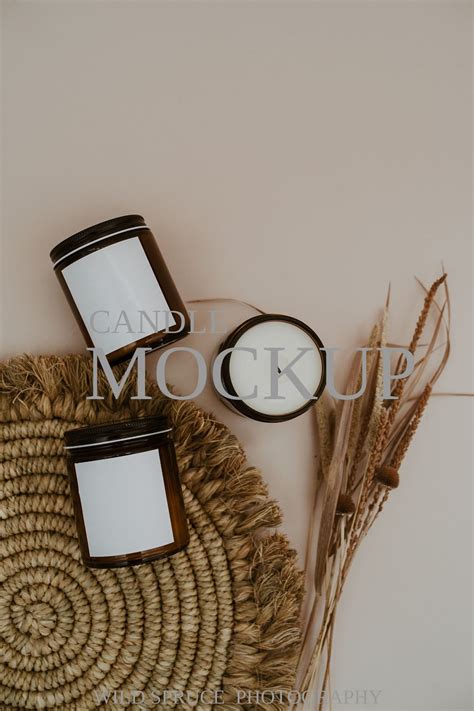 Candle Mockup, Candle Label Mockup, Mockup Candle, Candle Mock Up ...