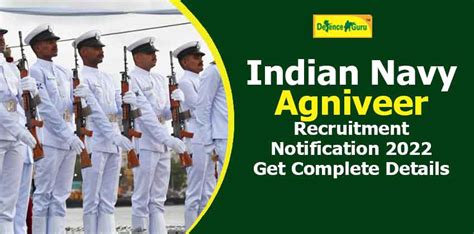 Indian Navy Agniveer Recruitment Notification Get Complete Details