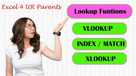 Excel Basics 2 Lookup Functions VLOOKUP INDEX MATCH XLOOKUP