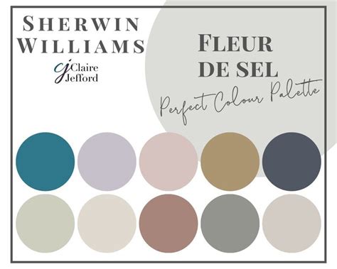 Fleur De Sel By Sherwin Williams Interior Paint Color Palette Interior