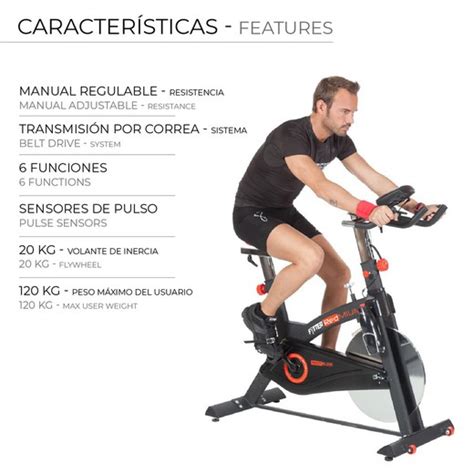 Bicicleta Ciclo Indoor Con Puls Metro E Inercia Kg Rider Ri R