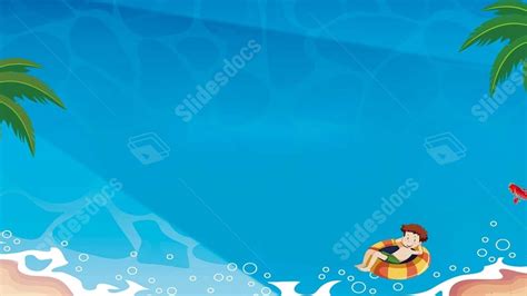 Poster Party Pool Swimming Creative Powerpoint Background For Free