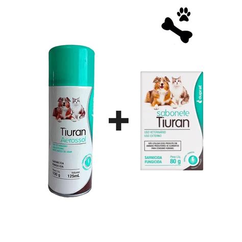 Tiuran Spray 125 Ml Sarnicida E Fungicida Pet Antisarna E