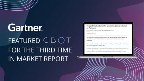 Gartner For The Third Time Featured Cbot Among The Leading Enterprise