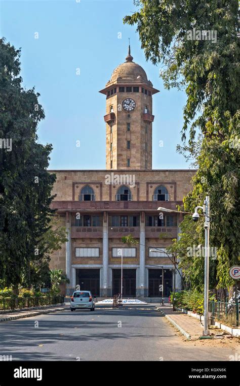 Clock Tower University Ahmedabad Gujarat India Asia Stock Photo