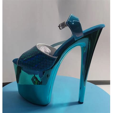 Laijianjinxia New 20cm 8inches Pu Upper Sexy Exotic High Heel Platform