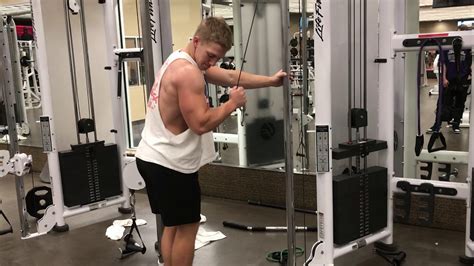 Single Arm Tricep Pushdown Youtube