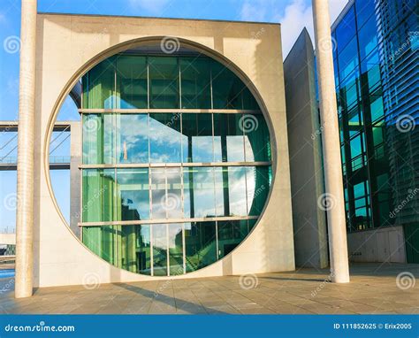 Modern Glass Building of German Bundestag Parliament at Berlin Stock ...