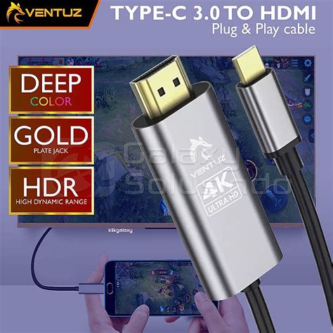 Toko Komputer Online Malang Jual VENTUZ USB Type C To HDMI MHL