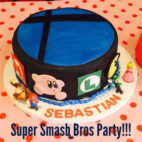 Super Smash Bros Cake Smash Bros Nintendo Birthday Party Super