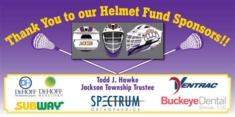 Jackson Lacrosse Says Thank You” To Our Helmet Fund Sponsors Jackson