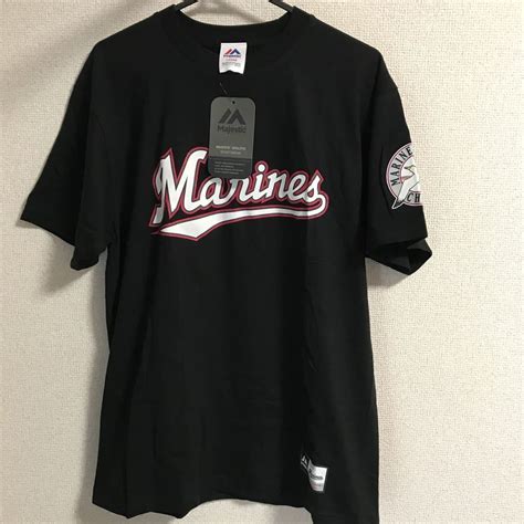 千葉ロッテマリーンズ 唐川侑己選手 半袖tシャツ Lサイズ マジェスティック オフィシャルグッズ ブラック 黒 応援応援ユニフォーム、ウエア