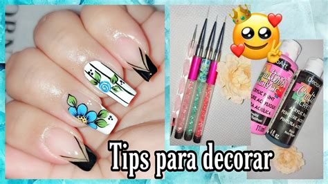 Tips Para Aprender A Delinearqué Pinturas Acrilicas Usarcómo Delinear Las Uñas Paso A Paso