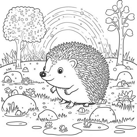 Igel Ausmalbild Kostenlos Herunterladen