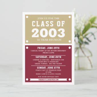 High School Reunion Invitations | Reunion | Zazzle