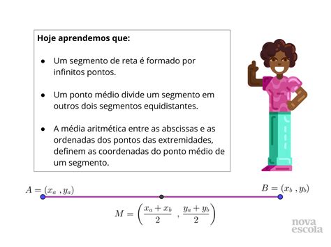 Plano De Aula Ano Encontrando O Ponto M Dio De Um Segmento