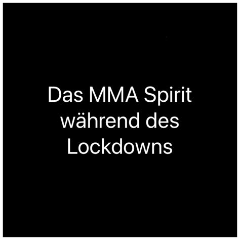 Das Mma Spirit W Hrend Des Lockdowns Mma Spirit Home Of Champions