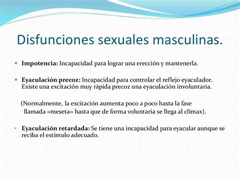 Disfunciones Sexuales