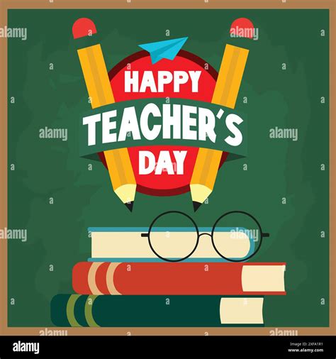 Happy Teachers Day Card Happy Teachers Day Creative Design Stock