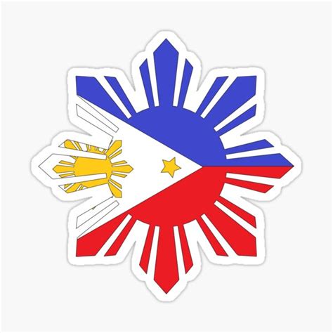 Star Shape Philippine Flag Sticker For Sale By Fabsean Redbubble