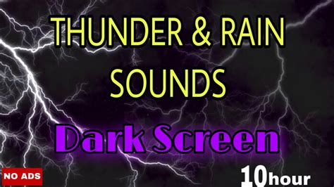 Thunder And Rain Sounds For Sleeping Instantly Fall Asleep No