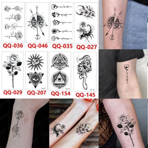 Jual Grosir Stiker Tato Tato Temporer 6x10cm Motif Aesthetic Tatto