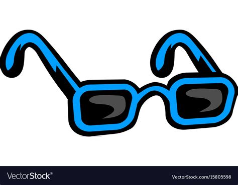 Cool Sunglasses Eye Frames Icon Royalty Free Vector Image