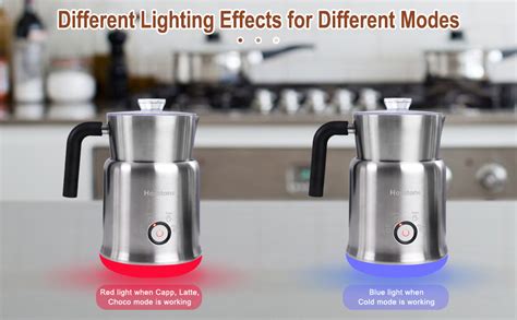 Homtone Milk Frother Electric Stainless Steel Ml In Detachable