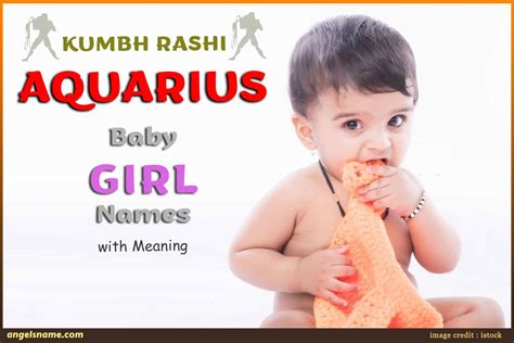 Top Kumbh Rashi Or Aquarius Baby Girl Names With Meaning Angelsname