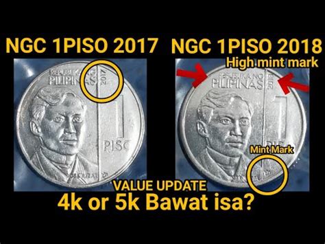 TOP 3 Hard To Find Ngc 1 Piso Coin Year 2017 And 2018 High Mint Mark