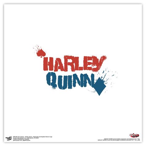 Gallery Pops DC Comics Harley Quinn - Diamonds and Spades Stencil Logo