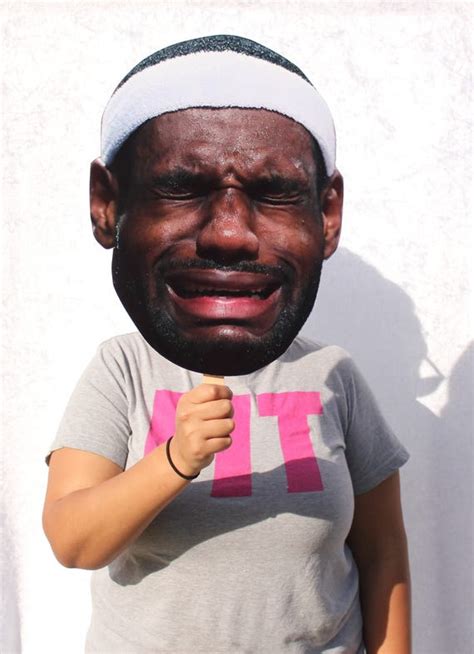 Crying Lebron James Big Face Cutout Lebron James Meme Photo - Etsy