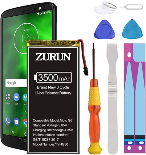 Amazon Moto G Battery Zurun Mah Li Polymer Battery Hg