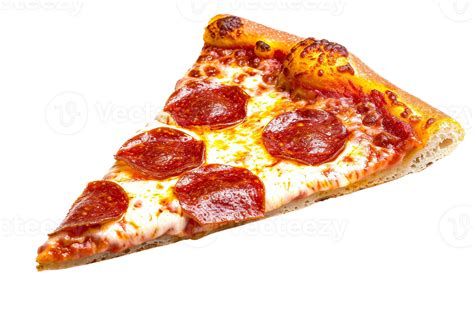 Ai Generated A Single Slice Of Pepperoni Pizza With Melted Cheese And