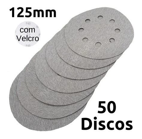 X Disco De Lixa Velcro Branco Mm Kit Lixas V Rios Gr Os Mercado