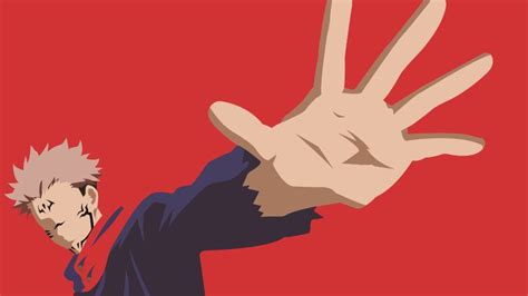 Sukuna from Jujutsu Kaisen Minimalist Wallpaper for Desktop ...