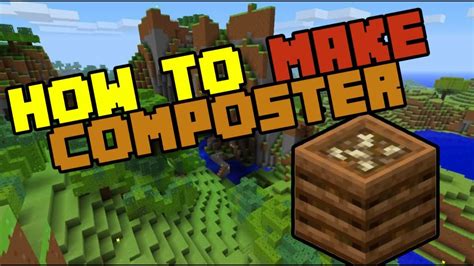 How To Make Composter In Minecraft! - YouTube