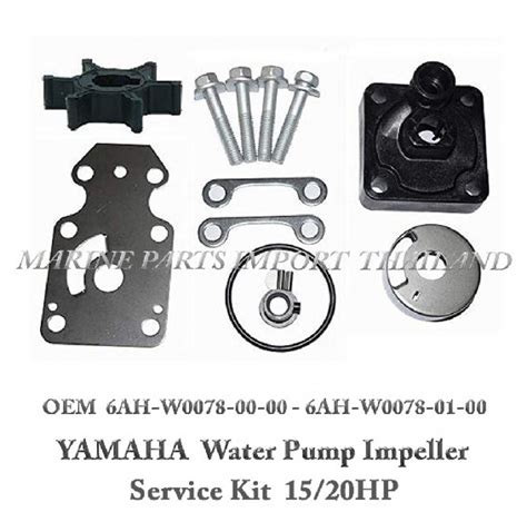 YAMAHA Water Pump Repair Kit 15 20hp Yamaha Chandleryhardware