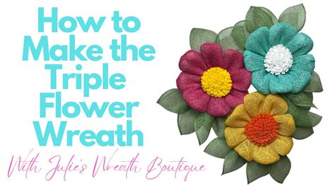 How To Make A Flower Wreath How To Make A Triple Flower Wreath DIY