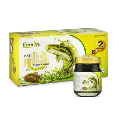 ECOLITE PATI IKAN HARUAN GAMAT 70ML X 6 FREE 2 Lazada