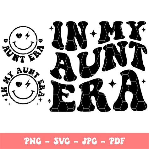 In My Aunt Era Png Svg Aunt Era Svg Retro Aunt Svg Aunt Shirt Png